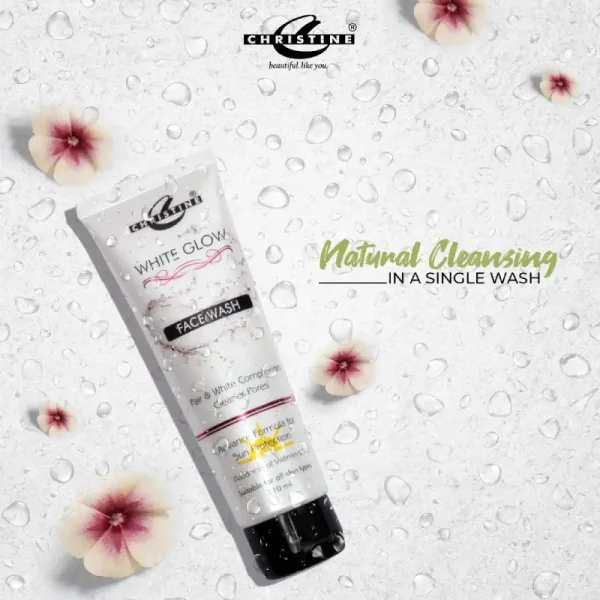 Christine White Glow Face Wash back