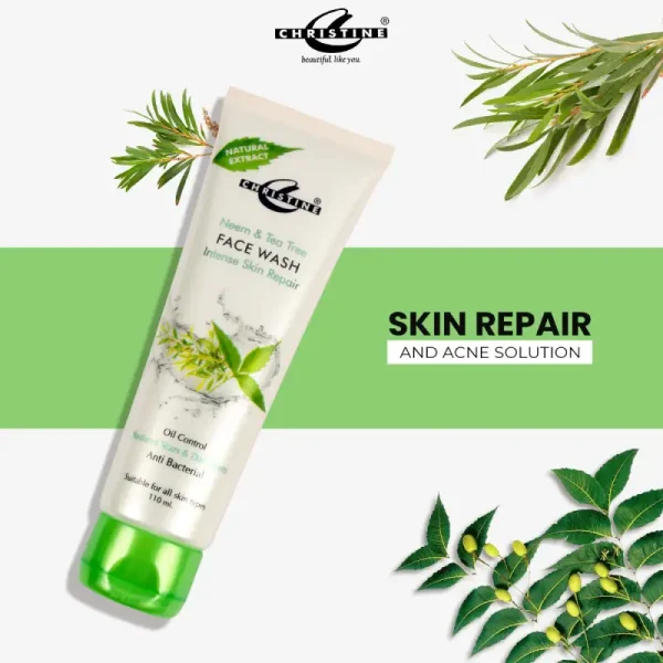 Christine Whitening Neem & Tea Tree Face Wash back